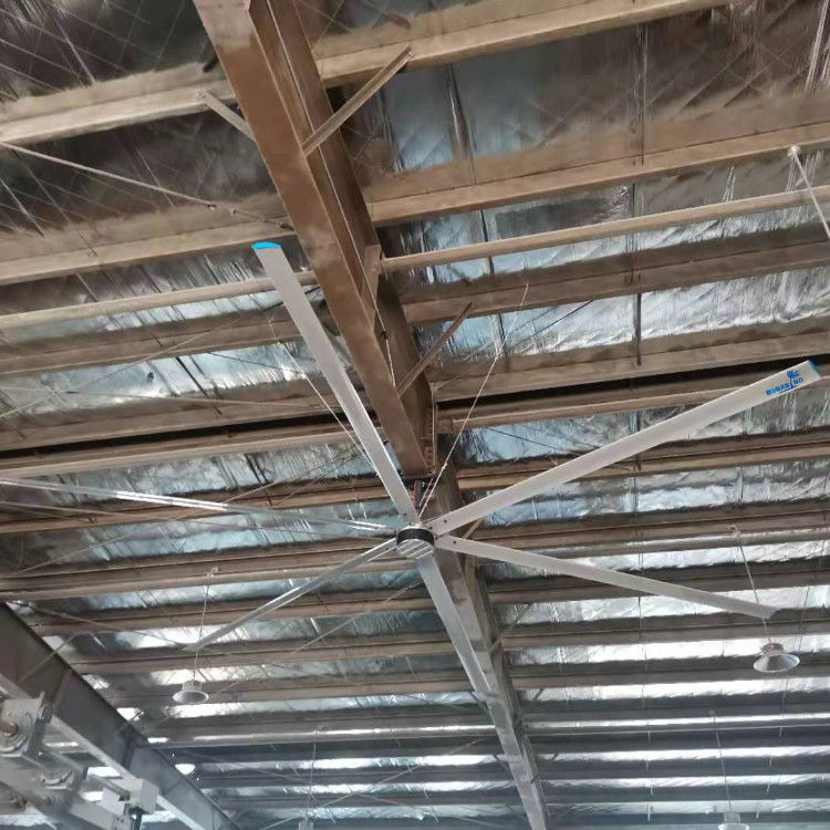 Ισχυρός Βιομηχανικός Ανεμιστήρας Οροφής 6 Πτερυγίων 10m3/Λεπτό Όγκος Αέρα/W 1500w Ισχύς Εισόδου