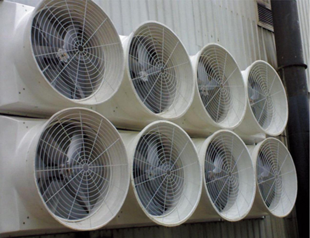 850W 48'Εξωτερικός ανεμιστήρας με 56,4m3/h όγκο αέρα/W και επίπεδο προστασίας IP55