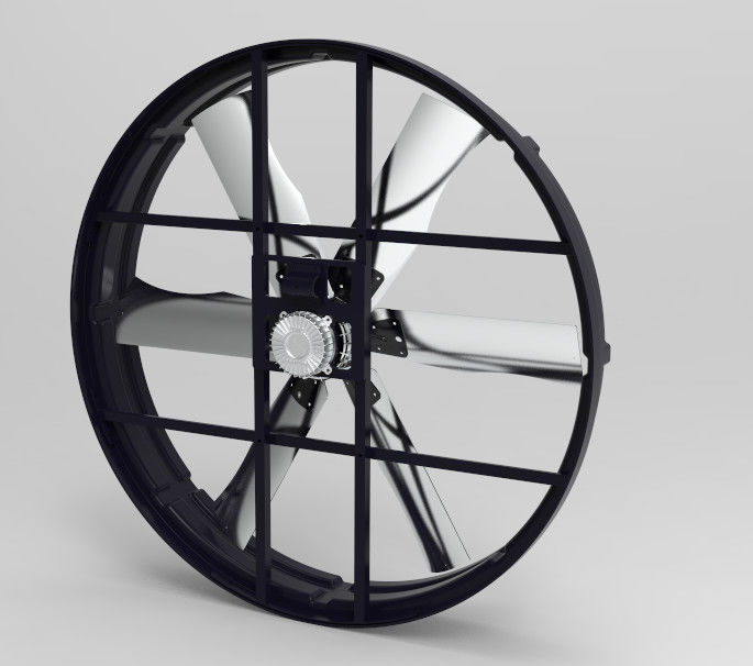 Βιομηχανικός ανεμιστήρας εξαγωγής 2000w/2.7hp 380-480V με λεπίδα 72 ιντσών για μεγάλα χώρα και αγροκτήματα