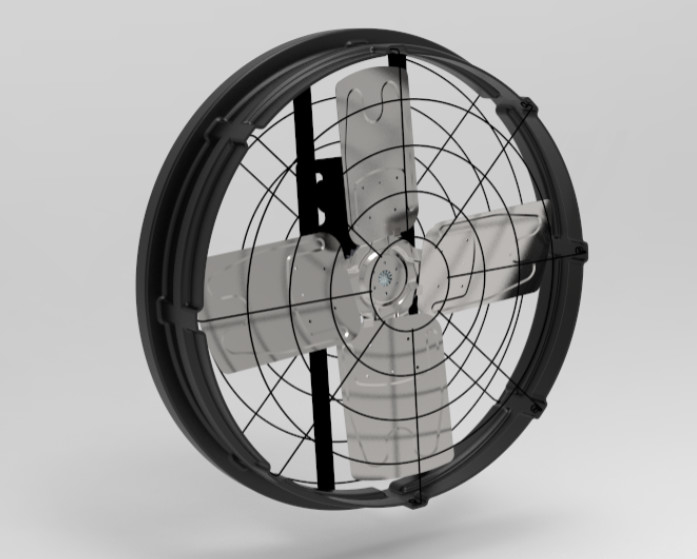 Φανατικοί στάβλος ζώων με θόρυβο≤69dB 1115*1115*285mm Μέγεθος πλαισίου και ισχύς εισόδου 410w
