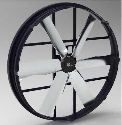 Ανεμιστήρας πάνελ 55'' με βιομηχανική εξαγωγή, παροχή αέρα 66000m³/h, ισχύς 1200W, χαμηλό επίπεδο θορύβου και ευρεία εφαρμογή.