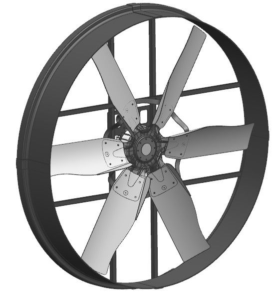 Εξοικονόμηση ενέργειας και πτηνοτροφία ανεμιστήρα εξοπλισμένο με εξωτερικό ρότορα μόνιμο μαγνήτη brushless DC κινητήρα