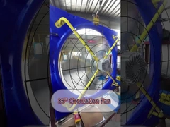 Αποτελεσματικότητα Επισιτισμός ζωικού κεφαλαίου ανεμιστήρας συνεχούς ρεύματος κινητήρας ήσυχη λειτουργία Ζυγισμένο χάλυβα