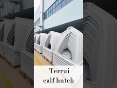 Λευκό πολυαιθυλένιο ανθεκτικό σε καιρικές συνθήκες ορθογώνιο γαλακτοκομικό μοσχάρι με μόνωση και αντοχή σε καιρικές συνθήκες