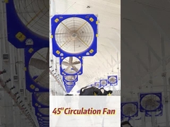 Δυνατός βιομηχανικός ανεμιστήρας με ταχύτητα περιστροφής 610RPM 40700m3/h