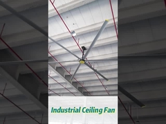 6pcs βιομηχανικός ανεμιστήρας οροφής από κράμα με ροή αέρα 14300m3/min για εργαστήριο IP55