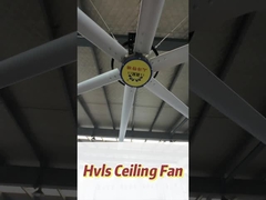 Βιομηχανικός ανεμιστήρας οροφής με μηχανοκίνητο κινητήρα EC χωρίς βούρτσα και διάμετρο 7300 mm