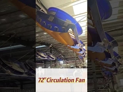 345RPM ταχύτητα περιστροφής Βιομηχανικός ανεμιστήρας με ισχυρό κινητήρα 2000w/2.7hp